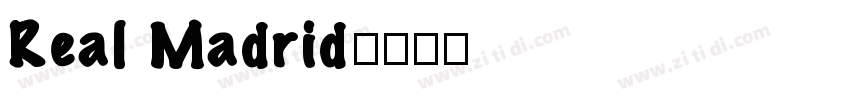 Real Madrid字体转换